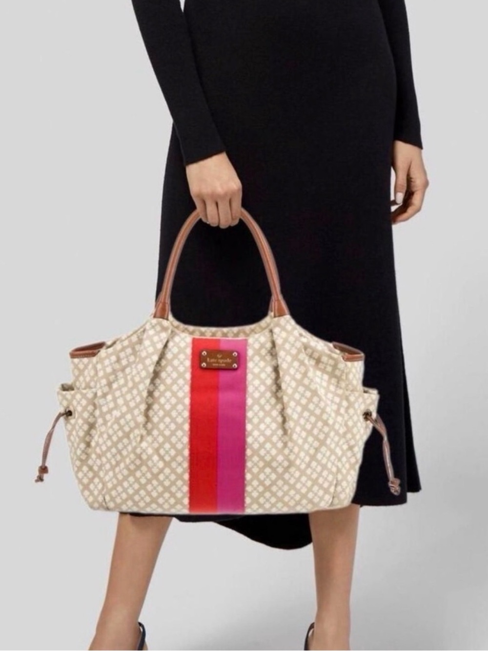 Kate Spade Stevie Diaper Baby Bag + Changing Pad & Stroller Strap
